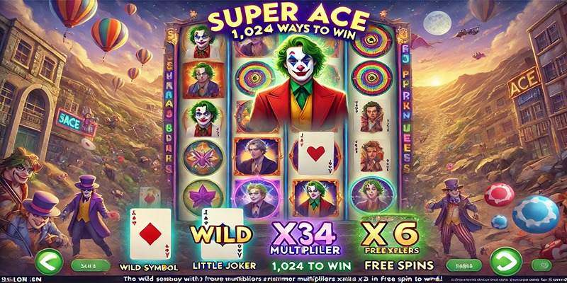 Super Ace – Trải nghiệm hành trình đầy màu sắc với tính năng Wild và miễn phí